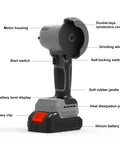 Cordless Brushless Angle Grinder Kit With Dual 21V 2000mAh Batteries For Beast Mode Power On The Go 28000 RPM High Speed