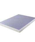Full Size 4 Inch Low Profile Wood Box Spring Mattress Foundation with thick slats, suitable for memory foam or latex mattresses.
