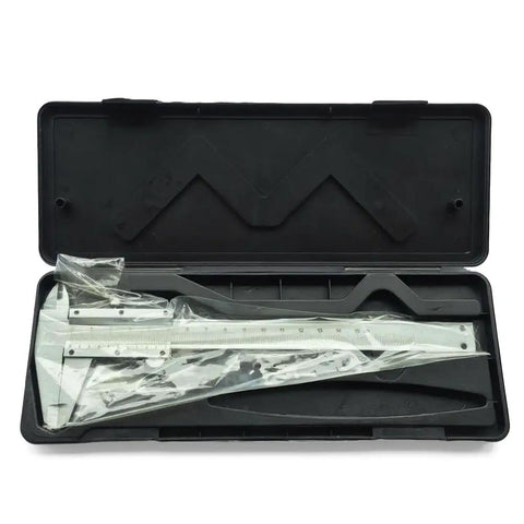 Stainless Steel Caliper Measuring Tool 150mm With 0.001 Inch And 0.02 mm Graduation in protective case, for DIY projects