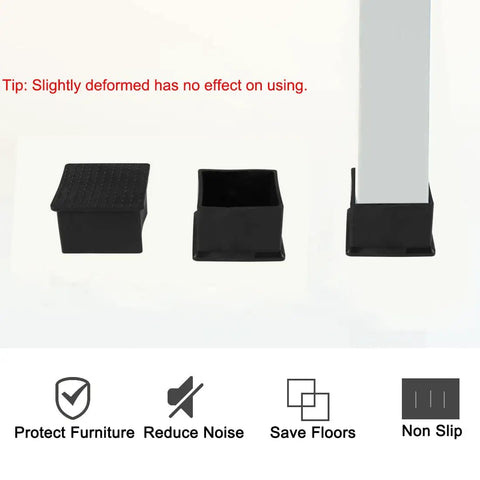 Premium Pvc Table Leg Caps Are A Total Game Changer For Hardwood Floors They Stop Scratches Cold And Silence Chair Screeching With This 18 Piece Kit that fit square and round legs.