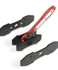 4 In 1 Universal Disc Brake Caliper Tool with 360 Degree Piston Spreaders, Two Groups Steel Plates, Ratchet Piston Spreader for Auto Brake