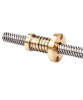 Dope Precision Ball Screw With Nut for CNC Machines, trapezoidal, 8mm diameter, anti backlash nut, low noise, high efficiency close-up
