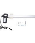 Beefy Heavy Duty Electric Linear Actuator Featuring 400mm Stroke And 2000N Load Capacity For Electric Recliner Replacement with motor and screws.