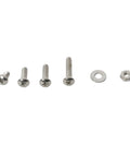 Go-To 700 Piece Stainless Steel Screw Set with four sizes screws, washer, and nut shown
