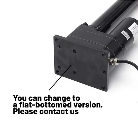 Bulletproof Heavy Duty Linear Actuator Electric Push Pull Motor DC 12V High Torque Smooth Operator for Massage Beds bottom view.