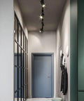Dimmable LED Track Lighting Heads For H Type Systems, Flexible 330 Degree Rotation And 90 Degree Tilt, 10 Pack in hallway
