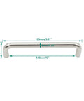 Six Pack Stainless Steel Cabinet Hardware Arched Drawer Pulls 128mm Hole Centers For Kitchen Cabinets Dressers And Cupboards