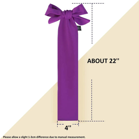 Breathable Horse Tail Guard Slip On Design With 2 Strand Straps 22 Inch Length Purple Patterned Tail Bag For Equestrian Rides