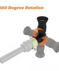 Rock Solid Right Angle Viewfinder With Metal Adapter For Polar Scope, 360 degree rotation illustration for telescopes and cameras