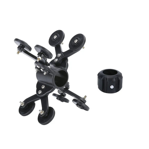 Straight Up Trade Tested Inspection Camera accessory with rollers, black material, designed for camera stability and maneuverability.