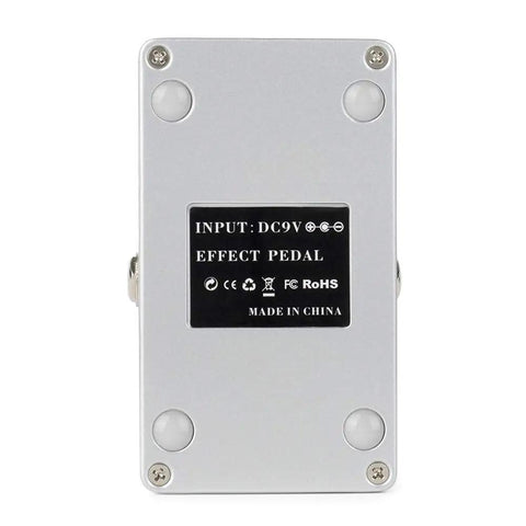 Back view of Classic Flanger Guitar Effects Pedal With Analog BBD Circuit Four Knobs Speed Regen Width Delay