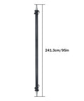Side-view Thomletha trailer axle beam with 95in hub face and 80in spring center