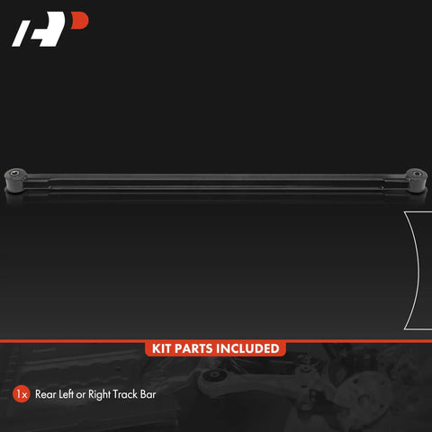 Rear Suspension Track Bar Panhard Rod for Chevrolet Camaro 1982 Through 2002 and Pontiac Firebird 1984 Through 2002 Stabilizes Loose Steering Heavy Duty Steel Fits Driver or Passenger Side Left or Right, black steel rear track bar