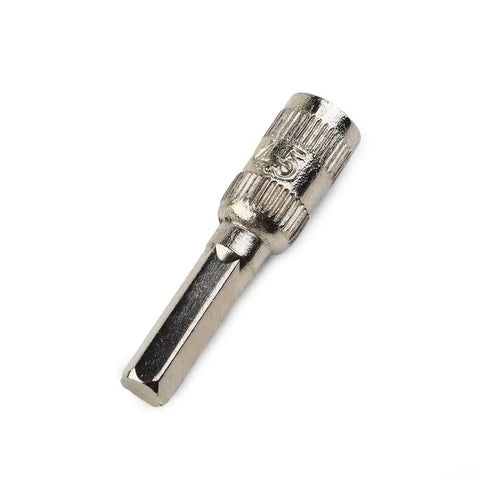 Single hex socket from Six Point Hex Socket Set With H4 Hex Shank Nut Driver Sockets 4.5mm, 6pc silver metal, car repair tool