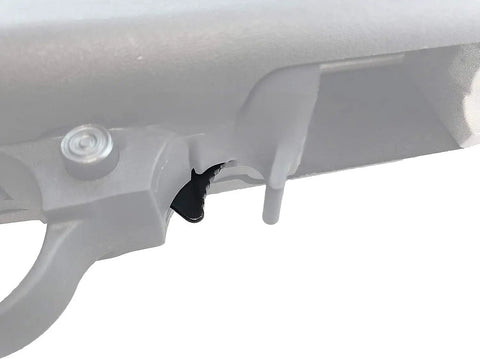 Close-up of auto release plate upgrade for Ruger 10 22 with premium accessories smooth action improved precision quick mount system