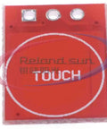 Front view of red 10 Pcs New Capacitor Type Touch Button Module With Self Locking Single Channel Touch Switch Sensor for prototyping.