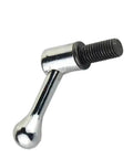 2 Piece Milling Machine Table Lock Handle Bolts 1/2 Inch Thread with chrome finish and threaded end for CNC vertical mill use.