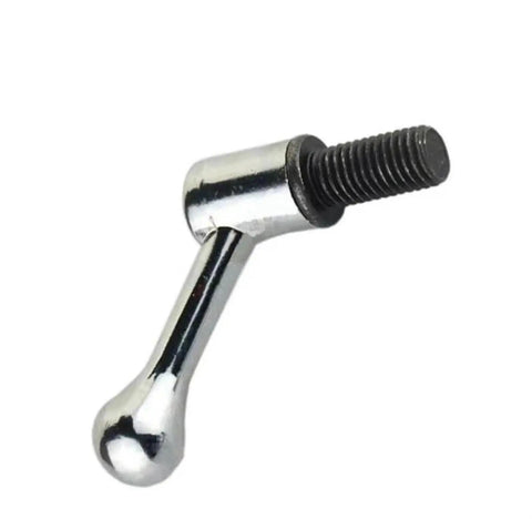 2 Piece Milling Machine Table Lock Handle Bolts 1/2 Inch Thread with chrome finish and threaded end for CNC vertical mill use.
