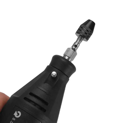 Close-up of 2Pcs Mini Keyless 3 Jaw Drill Chucks Adapter Quick Change Collet Converter for Electric Grinders and Engraving Machines