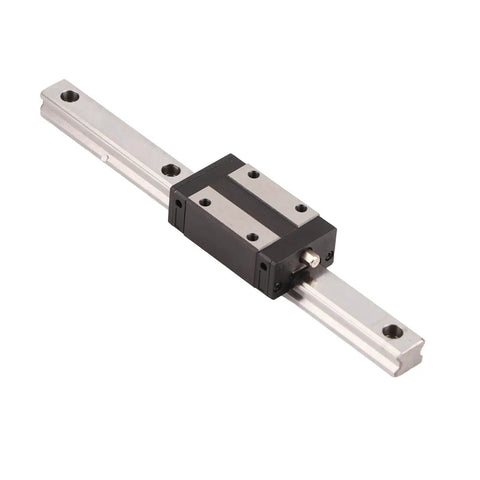 Heavy Duty Linear Guide Rail And Bearing Slider Kit With Slick Ball Bearings For Smooth 3D Printer And Cnc Motion Control Two Hundred Millimeter Long Hardened Steel Blocks Built Tough For Daily Garage Project Grind And Precision Tracking