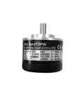 Rotary Absolute Encoder TRD NA512PW Motor Encoder for Precise Feedback, shown in rugged metal housing.