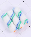 Premium Mini Paint Roller Covers 24 Pack Polyester Sleeves For Wall Painting Snaps On Securely No Fuss Cleanup Built Tough To Hold Extra Paint For Quick Touch Ups And Slick Results, three mini roller covers.