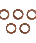 Brass Plasma Swirl Ring 60027 Replacement For PT 80 IPT 80 PTM 80 IPTM 80 Torch Systems, 5 brass rings on white