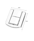Heavy Duty Zinc Alloy Toggle Catch Lock Hasp Latch Set For Boxes Cabinets Drawers, Tough 4 Pack With Screws, Compact 43mm By 22mm Size