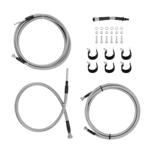 Durable Fuel Line Kit For Chevy Silverado 2500 HD And 3500 Plus GMC Sierra 3500 Years 2004 To 2007 Upgrades And Fixes Your Heavy Duty Truck With Ease, braided steel lines