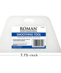 Wallpaper Smoothing Tool For Home Improvement With Flexible Edges Delivers Pro Grade Smooth Finish Bubbles Vanish In Hard To Reach Corners 7.75 Inch Wide Plastic White Ergonomic Grip For Easy Smoothing And Fast Install shown with dimensions