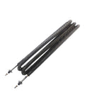 Top Shelf Effortless Finned Tubular Heater 4000W 220V Rust Resistant Stainless Steel Round Hot Air Spiral Coil M12 Mount with dual ends.