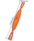 Orange Mountain Bike Reflector Set With Spoke Light And Tail Light Includes Screws Weatherproof Reflective Plastic Safety Gear