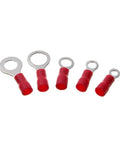 Rock Solid 650Pcs Assorted Insulated Terminals And Crimp Butt Ring Connectors For Electrical Wire Cable Kit red ring terminals