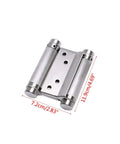 Heavy Duty Stainless Steel Double Open Spring Door Hinge 4 Inch Two Way Hinge for Counter Doors and Fence Panels