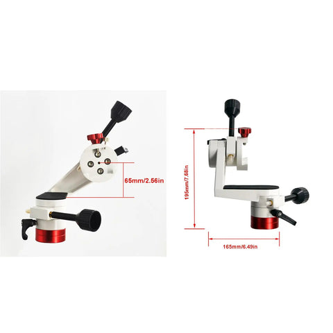 360 Degree Adjustable Altazimuth Telescope Mount Head With 3/8 Inch Thread Beefy Aluminum Alloy Micro Motion PTZ Mount