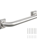 Stainless Steel Bathroom Grab Bar 18 Inch Handrail ADA Compliant Heavy Duty 500 Lb Safety Grabbing Bar with screws