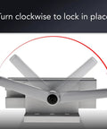 Gray L Handle Linear Bearing Brake Kit With Adjustable Stop for 40 Series 80 20 Ready Bearings, locking mechanism demo.
