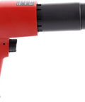 Side view of Heavy Duty Air Hammer For Construction And Welding, Pistol Grip Pneumatic Tool With 2300 BPM, 0.401 Inch Shank.
