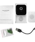 WiFi Smart Video Doorbell Cam With Chime, 720P HD Video, Wireless Security Doorbell With PIR Motion Detection, accessories included