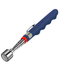 Telescoping Magnetic Pickup Tool With 20 Lb Pull Strength, Extends From 7 To 31 Inches, blue handle, metal shaft visible