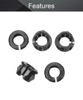 200 Piece Nylon Cable Snap Bushing Set Heavy Duty Half Inch 13mm Black Snap In Bushing Grommet Protector for cables