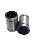 Four Pack LM10UU Linear Bearing Bushing 10mm CNC Linear Bearings for Rods and Rails Smooth Motion Low Friction Easy Install Durable Steel Construction for Precise Gantry and CNC Projects, two steel bearings