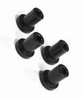 Heavy Duty Sliding Barn Door Track Spacers Carbon Steel Wall Mount Connectors Black Finish For Farm Garage Basement 4 Pcs 3.5x3x2 Cm Built To Last And Rock Solid Hardware