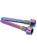 Super Secure 2 Pack Alloy Brake Caliper Bolt Pins For Mt Series Disc brakes Keep Pads Tight During Intense Rides Black Hardware Kit Retaining Hardware, rainbow bolts