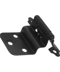 Adjustable Self Closing Hidden Spring Cabinet Door Hinge in Black Finish, metal construction, versatile for cabinets and small doors.