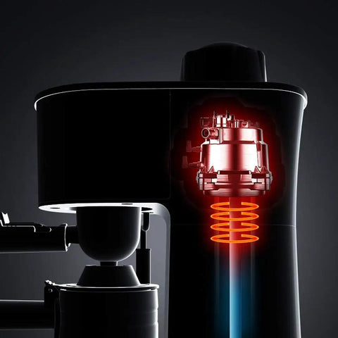 Smooth As Butter Semi Automatic Steam Foaming Machine For Espresso Bars showcasing steam core and heating elements interior design.