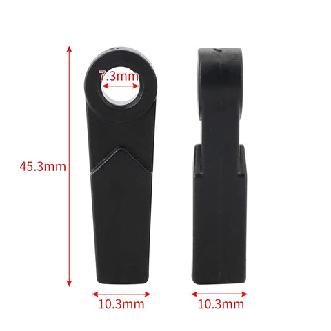 Remote Control Cable End 6E5-48344-00 For Yamaha Outboard Motors 1984-2012 shown with measurements in millimeters