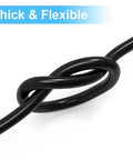22 Gauge 3 Conductor Low Voltage Wire 50 Ft PVC Stranded LED Cable knotted to show flexibility
