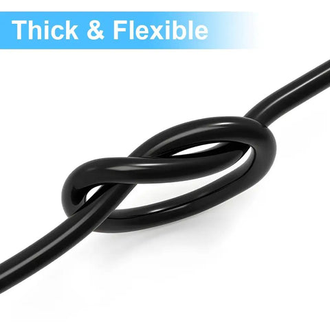 22 Gauge 3 Conductor Low Voltage Wire 50 Ft PVC Stranded LED Cable knotted to show flexibility