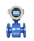 Top Shelf Digital Electromagnetic Flow Meter Offers Hella Accurate Measurement for Oil Liquid Acid Alkaline Sewage RV Water Heater Dn100 front view with display.